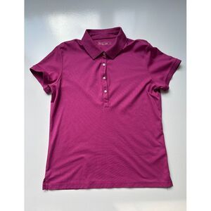 Lady‎ Hagen Women's Pink Short Sleeve Collared Neck Golf Polo Size Medium